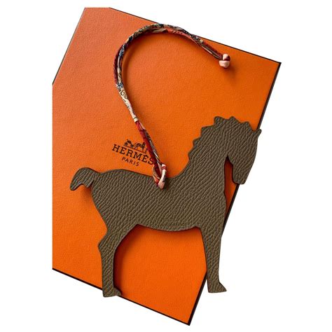 hermes leather horse charm|Hermes bag accessories horse.